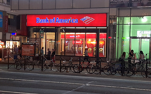סניף של בנק אוף אמריקה במנהטן