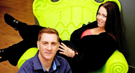 Houzz founders Alon Cohen and Adi Tatarko. Photo: Uzi Porat