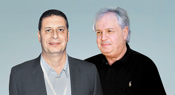 מימין: שאול אלוביץ' בעל השליטה בבזק ומנכ"ל yes רון אילון