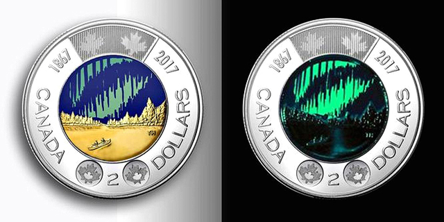 לא צריך לחפש מתחת לפנס: קנדה הנפיקה מטבע שזוהר בחושך