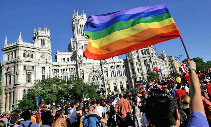 מצעד הגאווה במדריד , צילום: EFE