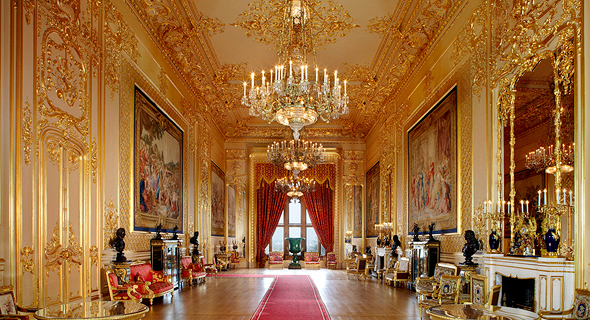 אולם קבלת הפנים בארמון וינדזור , צילום: Royal Collection Trust
