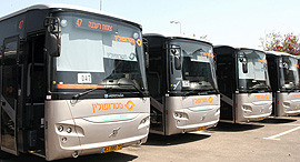 Inter-city buses in Israel. Photo: Zvika Tishler