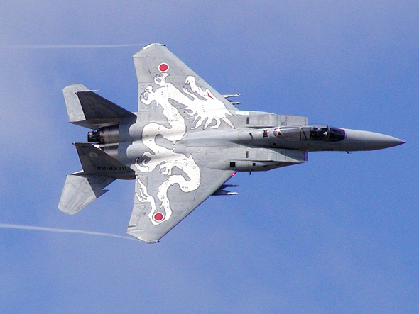 F15 בשירות חיל האוויר היפני. טוב, בטח ניחשתם גם בלי לקרוא, צילום: מפינטרסט
