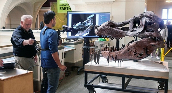 קינקט זיהוי תנועה מיקרוסופט דינוזאור, צילום: MIT