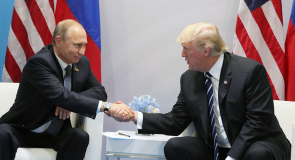 פוטין נפגש עם טראמפ פסגת G20 בהמבורג 2, צילום: אי פי איי