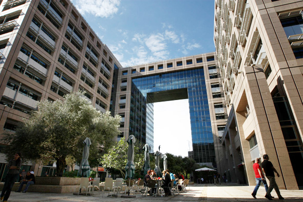 An office building in a Tel Aviv tech hub. Photo: Amit Shaal