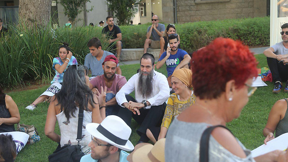 ההפגנה בתל אביב, צילום: מוטי קמחי