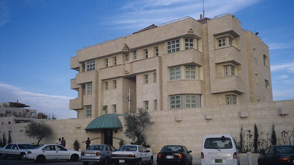 בניין שגרירות ישראל בעמאן (ארכיון), צילום: איי פי אי