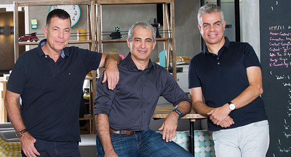 Iguazio co-founders Yaron Segev (left), Yaron Haviv, and Asaf Somekh. Photo: Yanai Yechiel