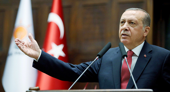 נשיא טורקיה רג'פ טאיפ ארדואן 25.7.17, צילום: איי אף פי