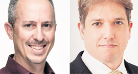 GE Digital Stratups Program Manager Yinnon Dolev (left), IQP CEO Guy Kaplinski (right)