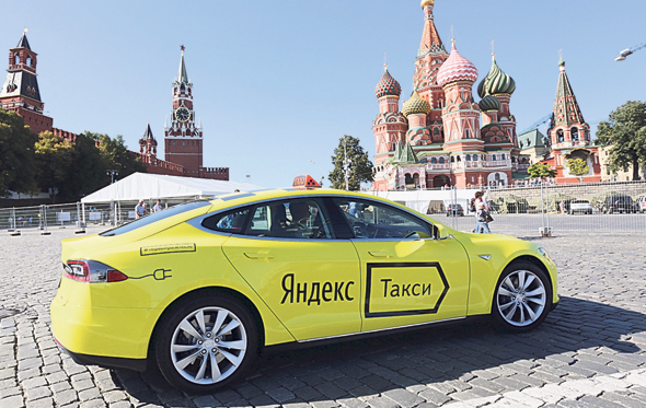 Yandex taxi. Photo: Bloomberg