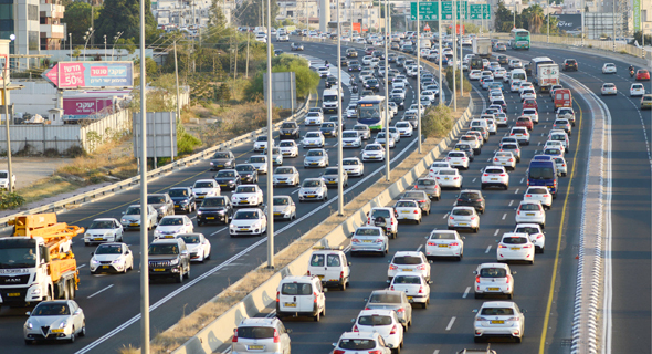 Traffic in Israel. Photo: Yuval Chen