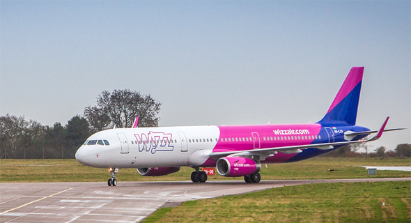 מטוס של חברת ה תעופה וויזאייר Wizz Air לואו קוסט, צילום: Wizz Air