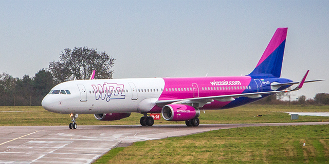 מטוס של חברת הלואו קוסט וויזאייר, צילום: Wizz Air