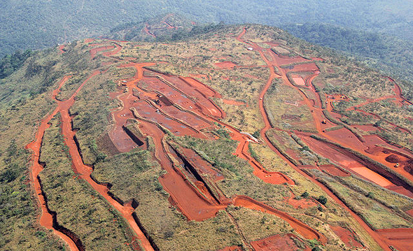 מכרה סימאנדו סימנדאו Simandou ב גינאה, צילום: אתר חברת riotinto