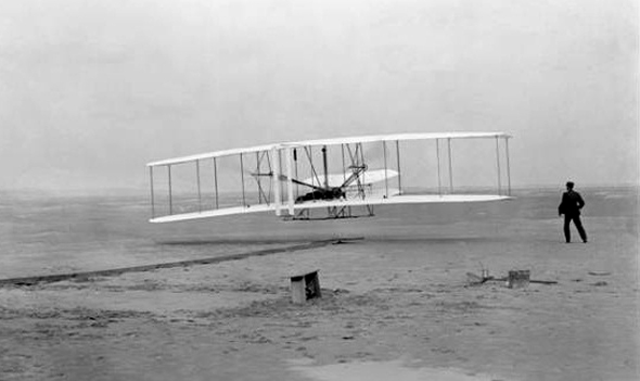 המטוס הראשון של האחים רייט, צילום: nps.gov