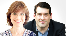 Amenity Analytics co-founders Hedva Feldman (left), Nathaniel Storch (right)