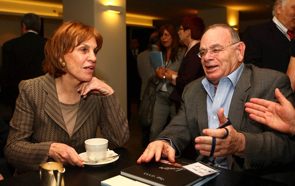 מימין: יו"ר לאומי לשעבר איתן רף ומנכ"לית הבנק לשעבר גליה מאור, צילום: אוראל כהן