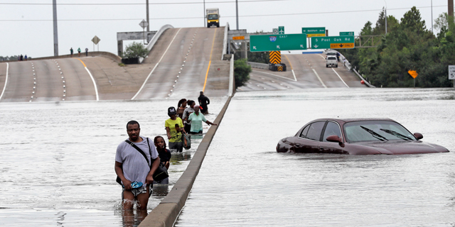 הצפות ביוסטון, טקסס בעקבות הסופה, צילום: איי פי