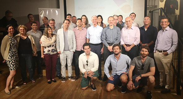 The Brazilian group visting Maverick Ventures' Tel Aviv offices