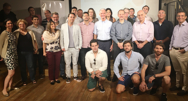 The Brazilian group visting Maverick Ventures' Tel Aviv offices