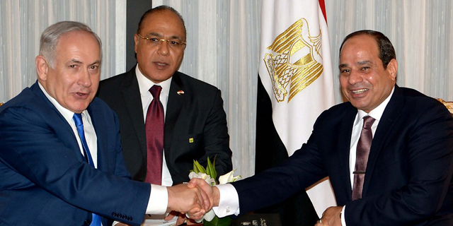 לראשונה מול מצלמות: נתניהו ונשיא מצרים נפגשו בניו יורק