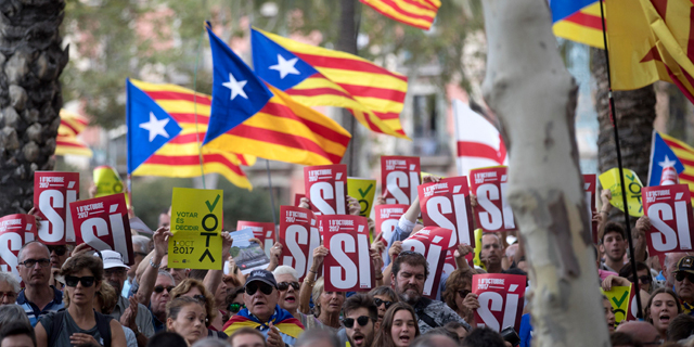 רוצים עצמאות: פשיטות, מעצרים והפגנות בברצלונה