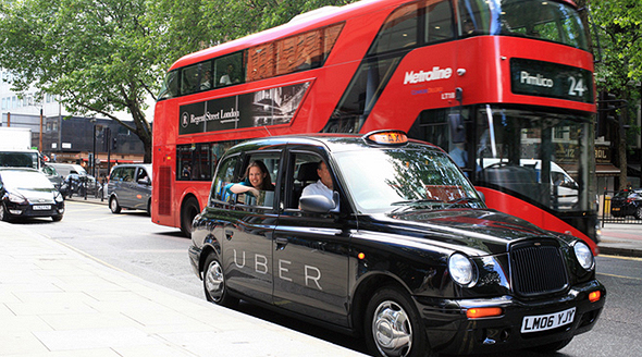 רכב של אובר בלונדון, צילום: Uber