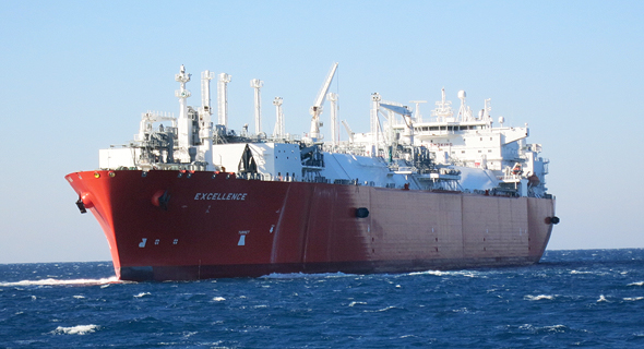 ספינת גז נוזלי של חברת החשמל. 7.6% מייצור החשמל