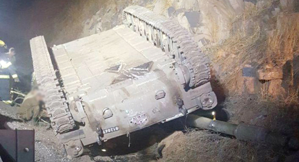 התהפכות התותח ברמת הגולן התהפכות התותח ברמת הגולן