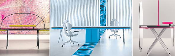  מתוך ליין המשרדים שעיצב ראשיד עבור גלובל. המחשב כאקסטנציה של האדם