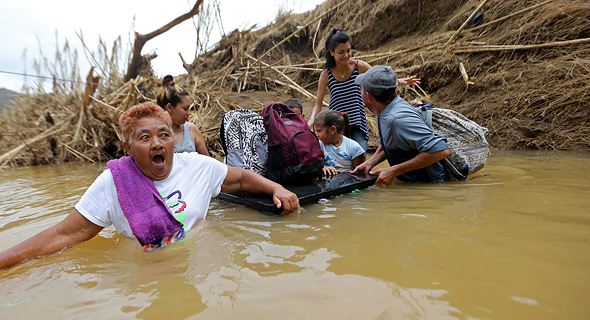 ניצולי אסון הטבע בפוארטו ריקו, צילום: איי פי