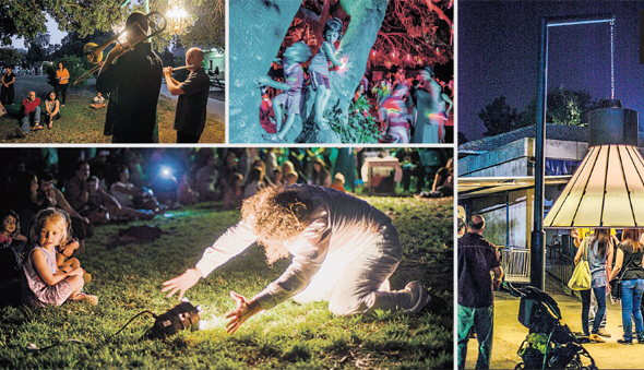 מיצבים בפסטיבל "מתחת לפנס" מיצבים בפסטיבל "מתחת לפנס"