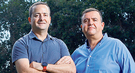 Kibbutz Hatzerim's Eli Ben-Simon and Zvika Barkai