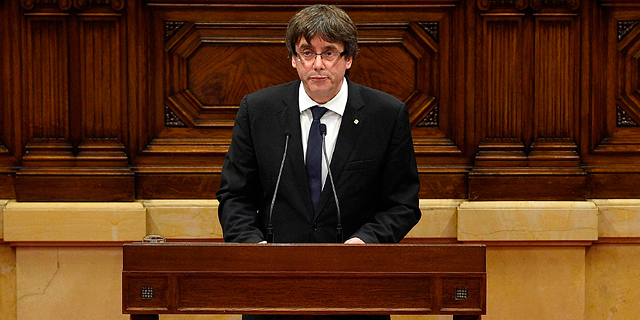 נשיא קטלוניה: &quot;מבקש מנדט להכריז על עצמאות - אבל רק אחרי מו&quot;מ&quot;