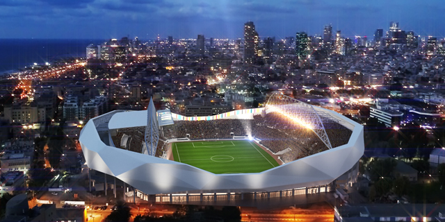 הדמיית אצטדיון בלומפילד. הכנסה גבוהה, צילום: עיריית תל אביב יפו