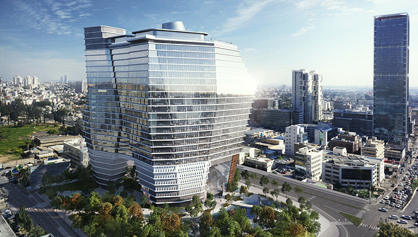Imaging of the new ToHa building in Tel Aviv