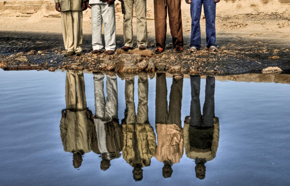 פליטים מדארפור, בצילום של אסף קליגר