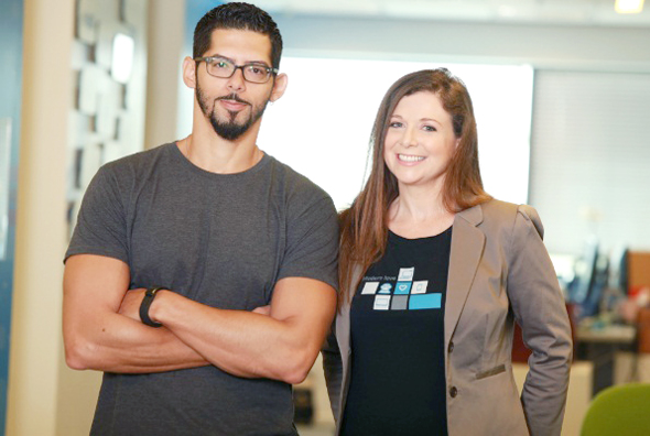 Missbeez co-founders Gil Bouhnick, left, and Maya Gura, right 