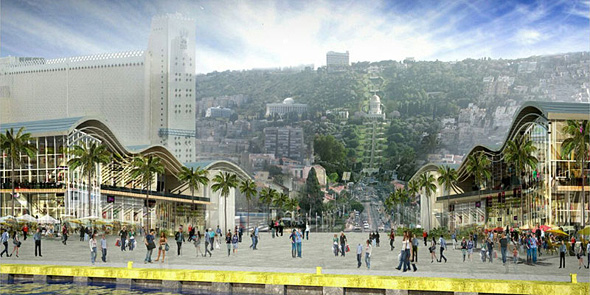 הדמיית הנמל החדש בחיפה, הדמיה: Ami Shinar- Amir Mann Architects & Planners
