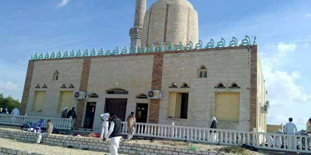 המסגד שבו אירע הפיגוע, צילום: אי פי איי