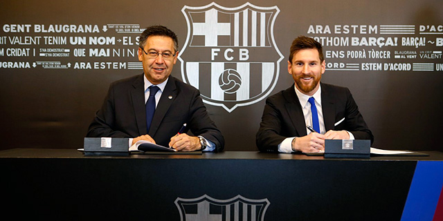 חוזה חדש למסי בברצלונה - עד שנת 2021 לפחות