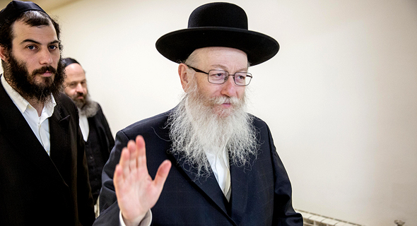 Deputy health minister Yaakov Litzman. Photo: Emil Salman