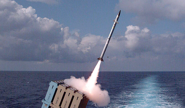 Naval Iron Dome test. Photo: IDF Spokesperson