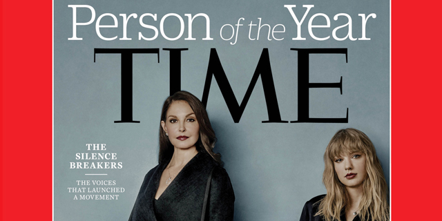 השער של מגזין TIME בו זכה קמפיים metoo# באיש השנה, צילום: Time magazine 