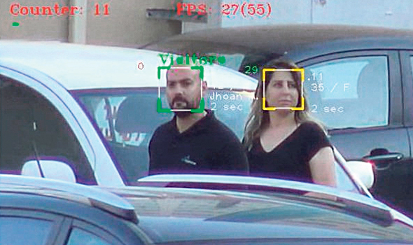 זיהוי פנים מתוך וידיאו שצולם מרחפן של חברת Face-Six