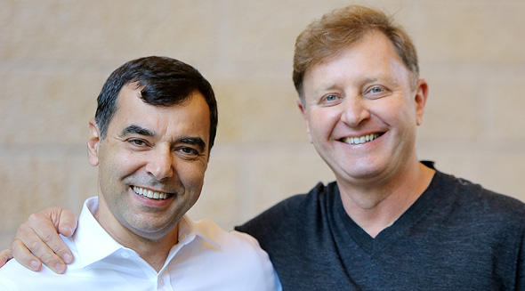 Mobileye's founders Amnon Shashua and Ziv Aviram. Photo: PR
