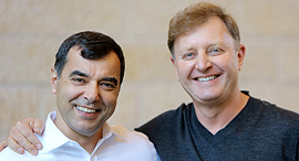 Mobileye's founders Amnon Shashua and Ziv Aviram. Photo: PR